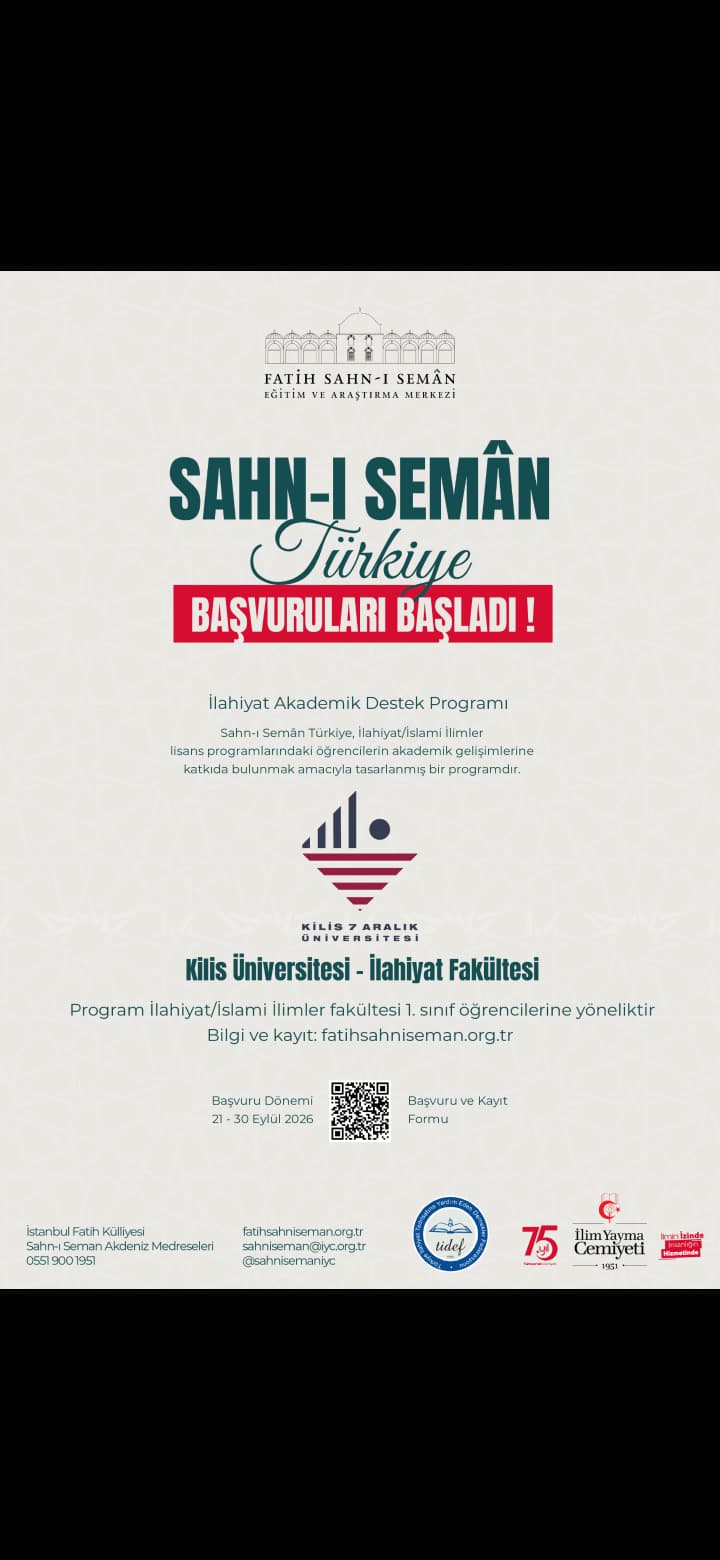 Sahn-ı Semân Türkiye Programı İlahiyat Fakültesi Öğrencilerine Destek Olmayı Sürdürüyor